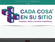 Tablet Screenshot of cadacosaensusitio.com